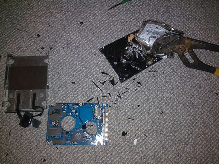 Sikker destruering af harddisk Sikker destruering af harddisk