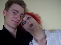 Mig og Simone klar til Dir en Grey-koncert