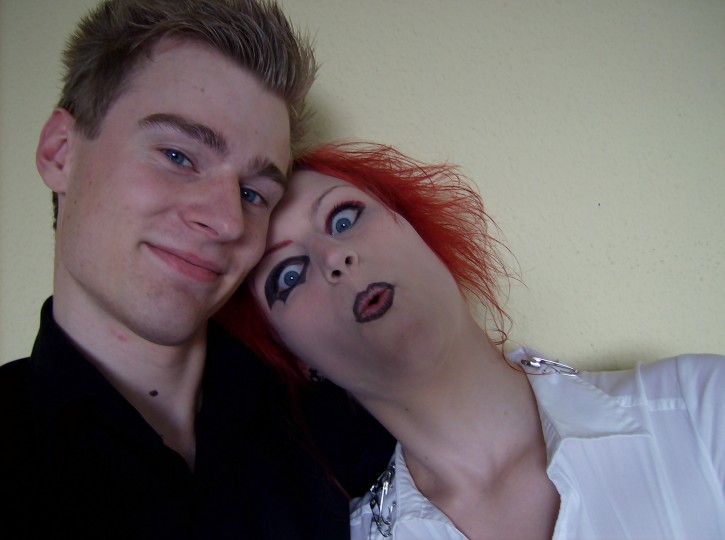 Mig og Simone klar til Dir en Grey-koncert