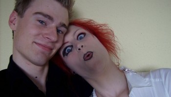 Mig og Simone klar til Dir en Grey-koncert