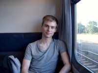 Mig i toget hjem fra Berlin (Juni 2009)