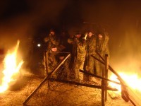 Natøvelse med brand