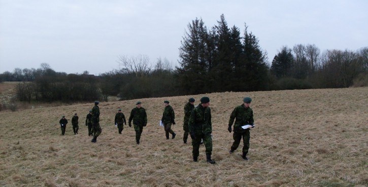 Orienteringsløb gennem mark