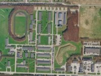 Luftfoto af Ryes Kaserne